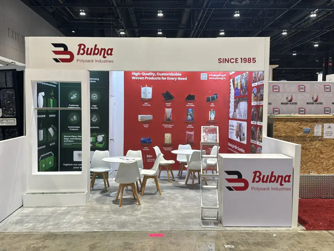 Pack Expo 2024 USA trade show booth design Bubna